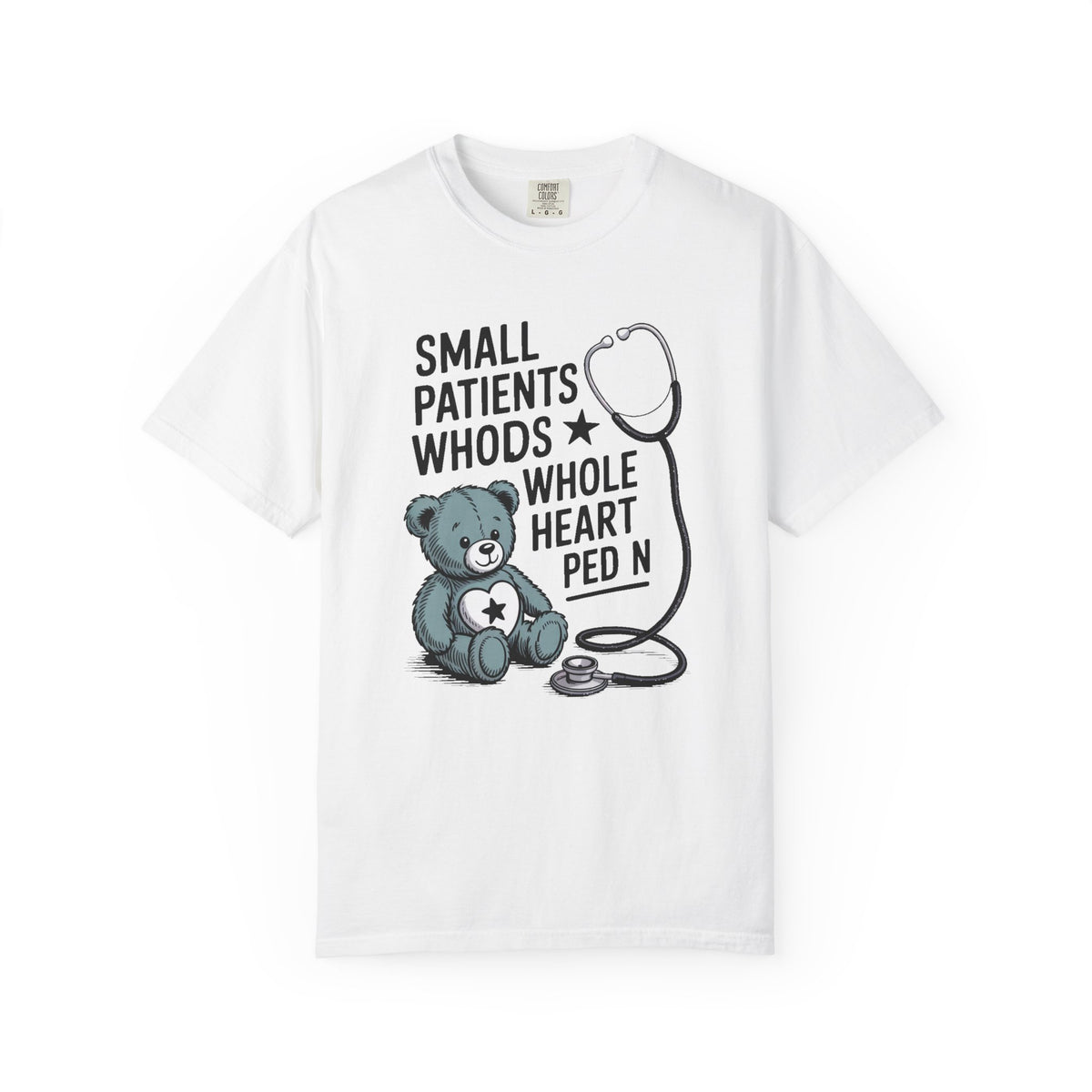 Peds RN Shirt, Small Patients Whole Heart, Pediatric Nurse Gift, Nurse Retirement Gift, Peds Nurse Appreciation Tee, Nursing School Grad Gi…