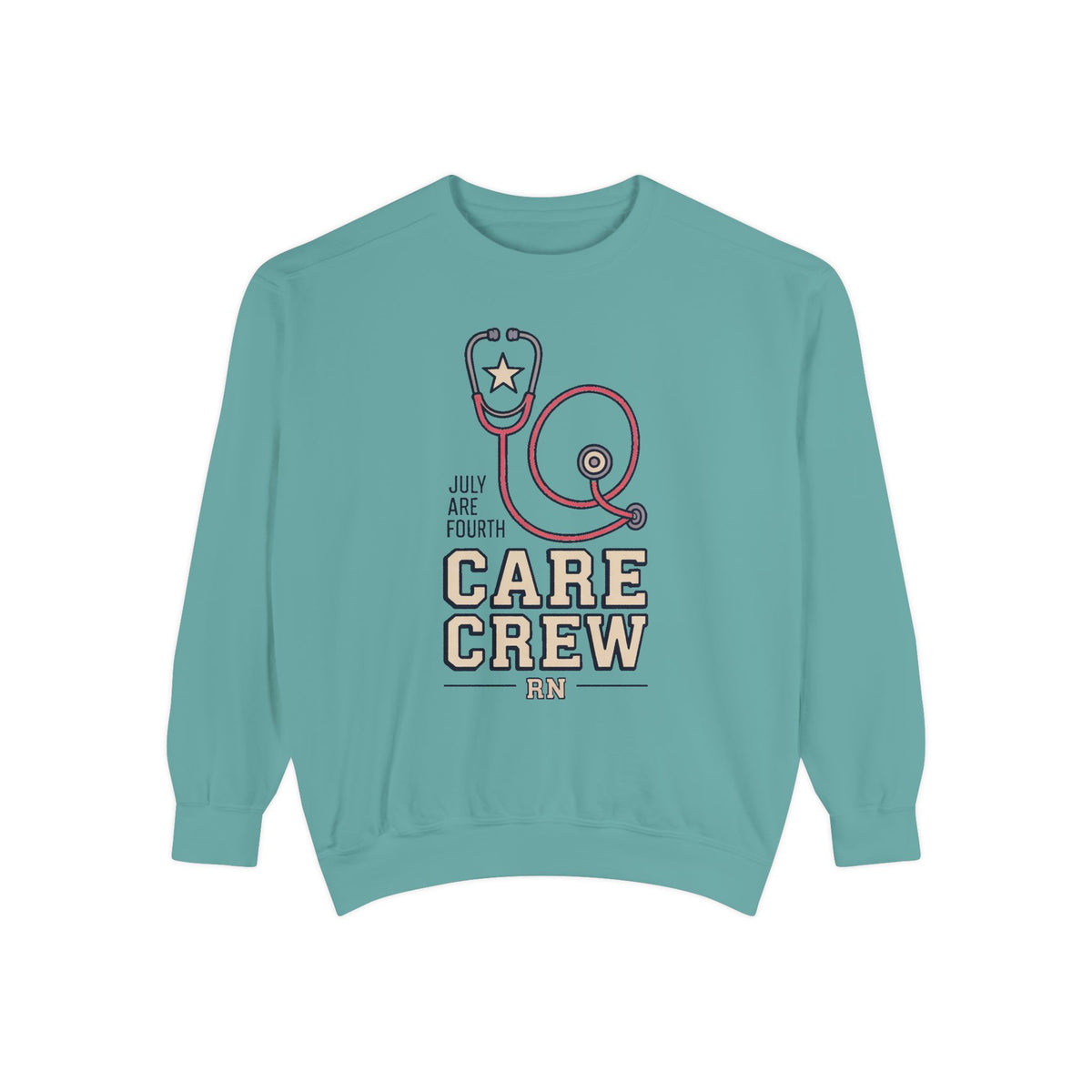 RN Sweatshirt, Fourth of July Nurse Gift, Care Crew Sweatshirt, Patriotic Nurse Shirt, July 4th Nursing Crew Tee, Nurse Appreciation Gift