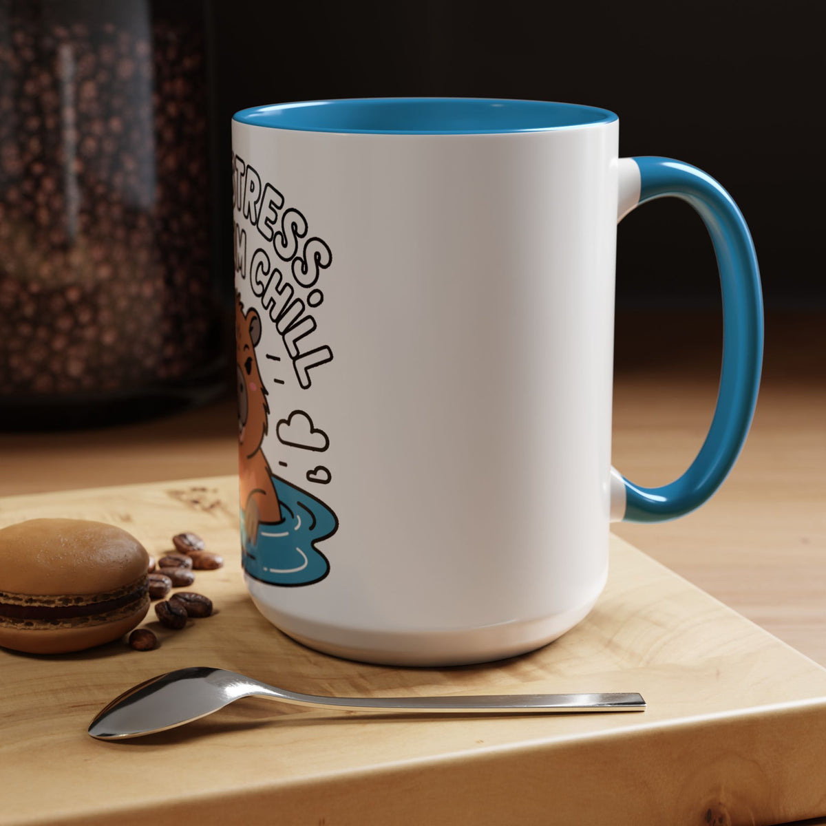 Zero Stress Capybara Mug, Funny Chill Capybara Coffee Cup, Cute Hot Spring Animal Gift, Zero Stress Maximum Chill Mug