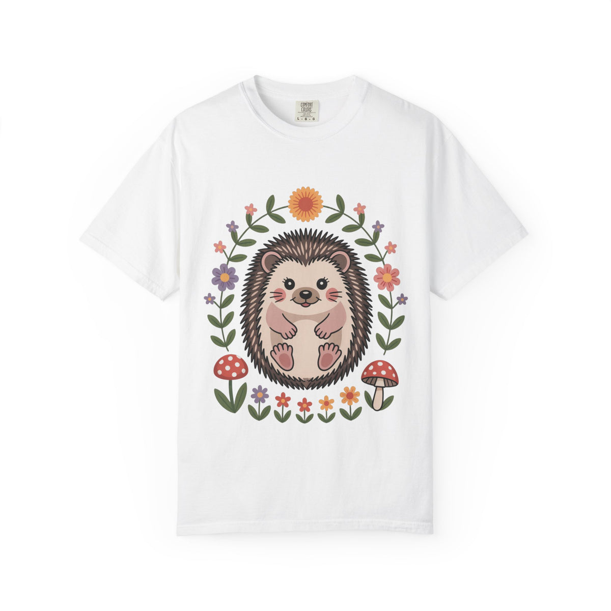 Floral Hedgehog T-Shirt