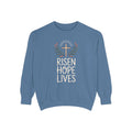 Christian Easter Sweatshirt, Risen Hope Lives Crewneck, He Is Risen Gift, Religious Easter Crewneck, Faith Based Easter Gift, Cross Sweatsh…