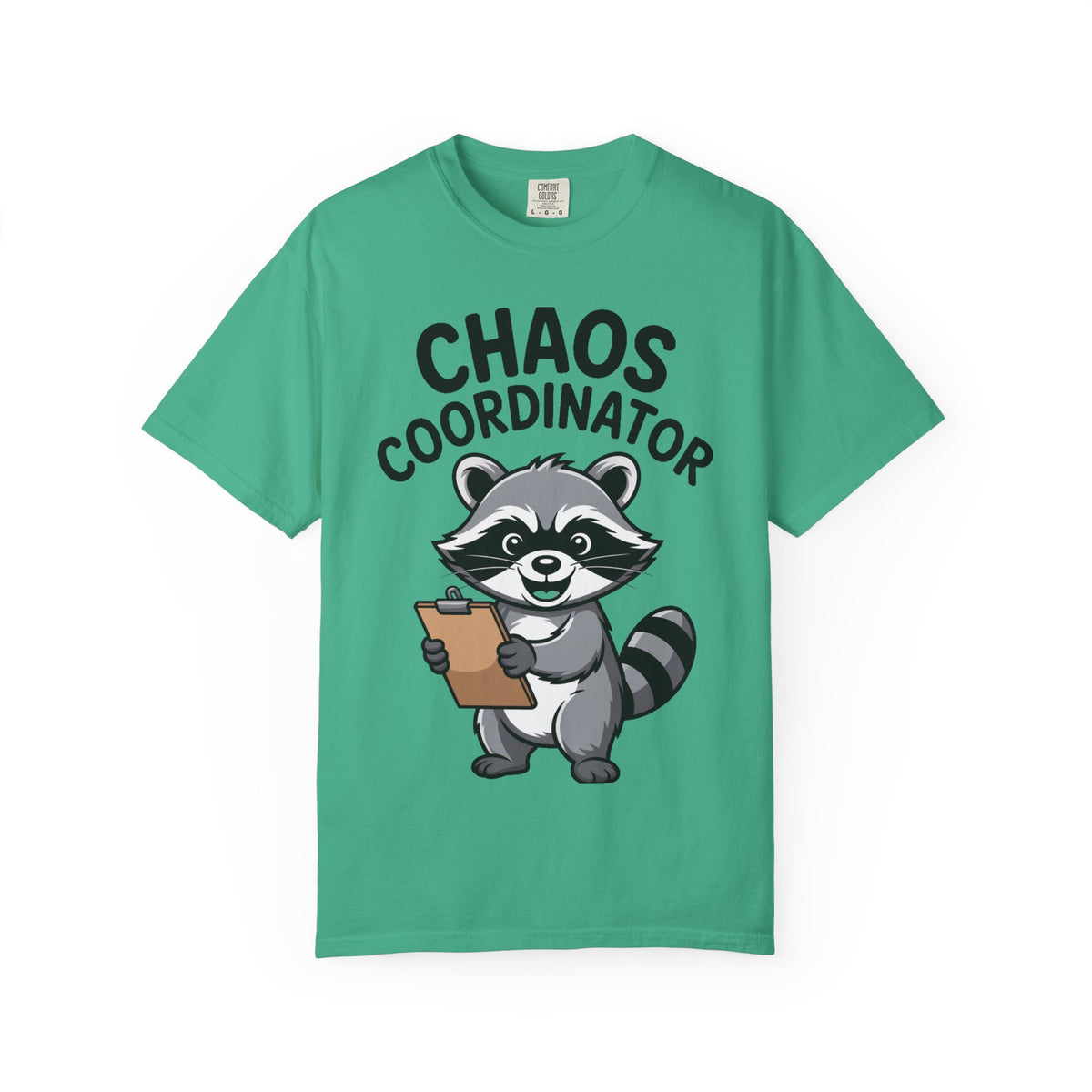 Chaos Coordinator Raccoon Shirt, Funny Raccoon T-Shirt, Trash Panda Gift, Cute Clipboard Raccoon Tee, Sarcastic Work Shirt