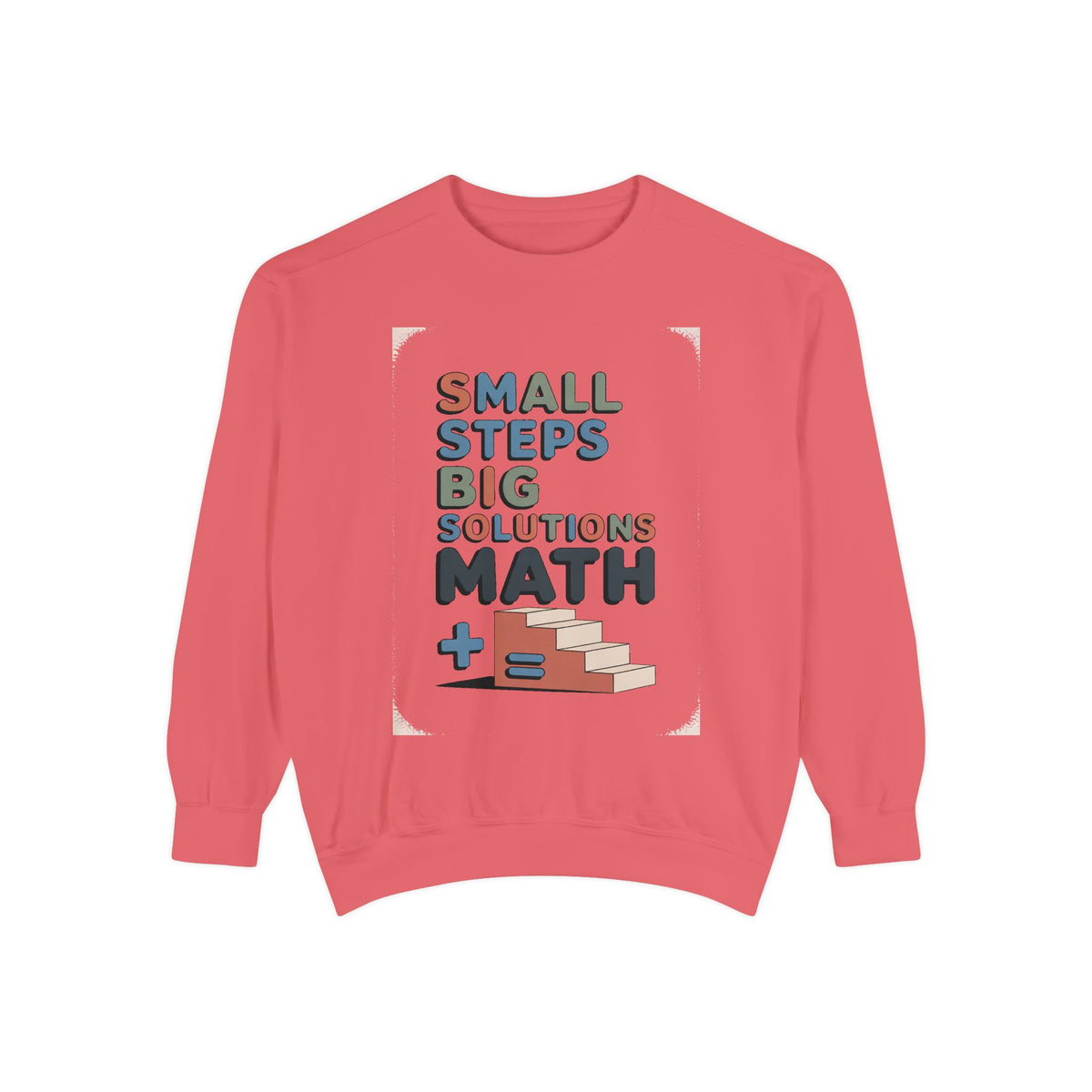 Math Teacher Sweatshirt, Small Steps Big Solutions Crewneck, Math Teacher Retirement Gift, Funny Math Teacher Sweater, Teacher Appreciation…