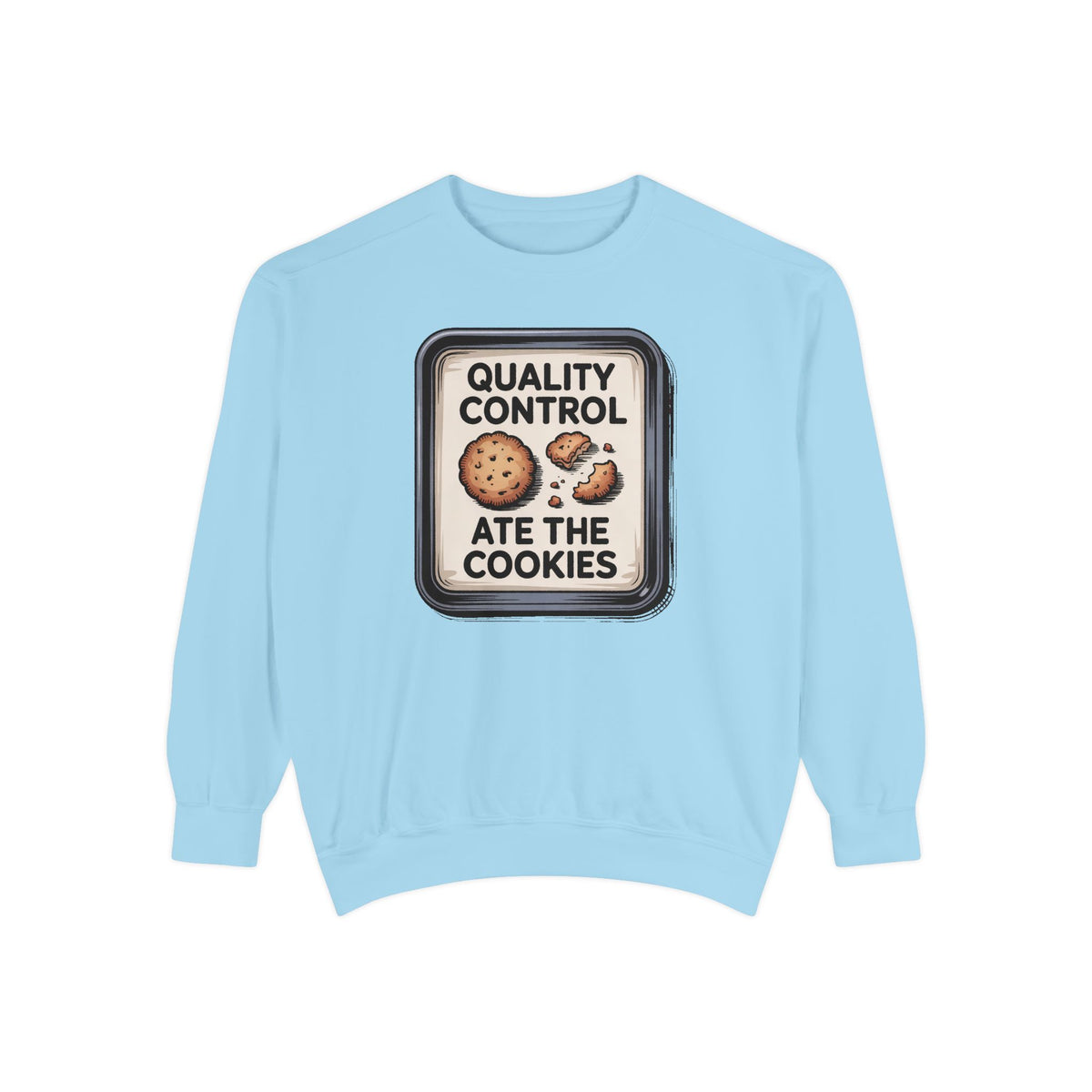 Baker Christmas Sweatshirt, Quality Control Ate The Cookies, Funny Christmas Gift For Baker, Holiday Cookie Crewneck, Funny Baking Tee
