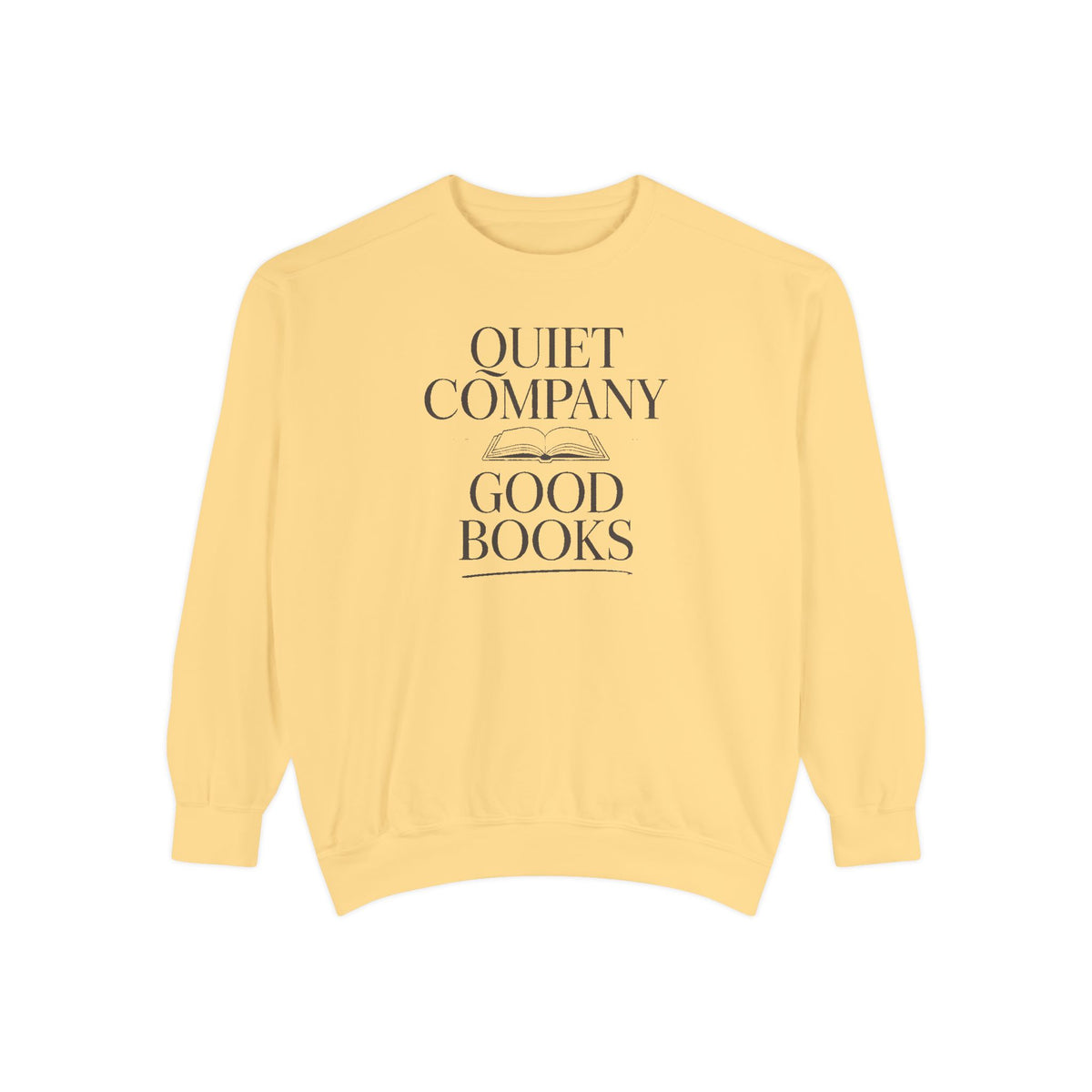 Introvert Reader Sweatshirt, Quiet Company Good Books Crewneck, Book Lover Gift, Reading Hobby Sweatshirt, Bookish Gift For Introverts