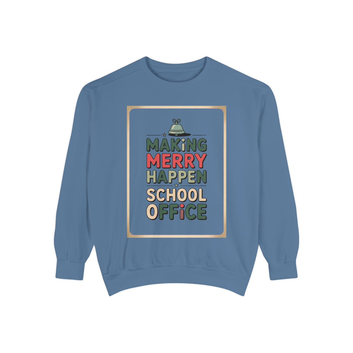School Office Sweatshirt, Making Merry Happen Christmas Crew, School Office Staff Gift, Christmas Profession Crewneck, Office Team Holiday…