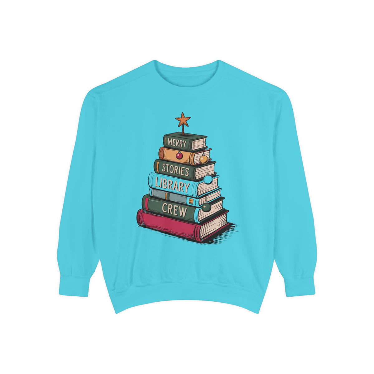 Librarian Christmas Sweatshirt, Library Crew Gift, Merry Stories Crewneck, Christmas Gift For Librarian, Book Lover Holiday Sweatshirt, Lib…
