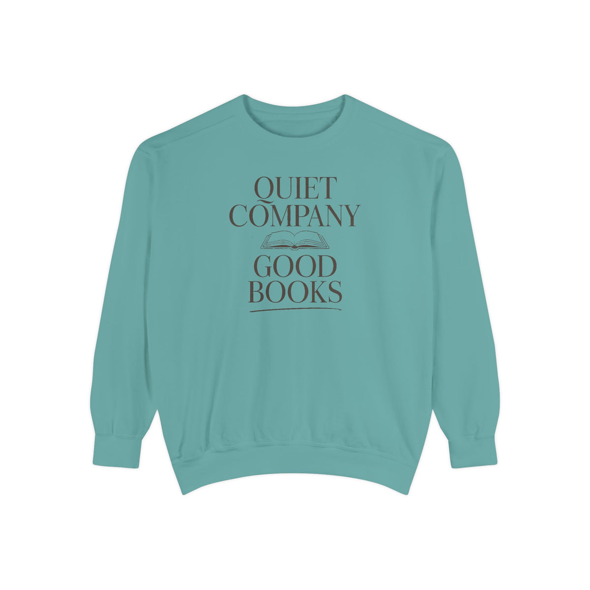 Introvert Reader Sweatshirt, Quiet Company Good Books Crewneck, Book Lover Gift, Reading Hobby Sweatshirt, Bookish Gift For Introverts