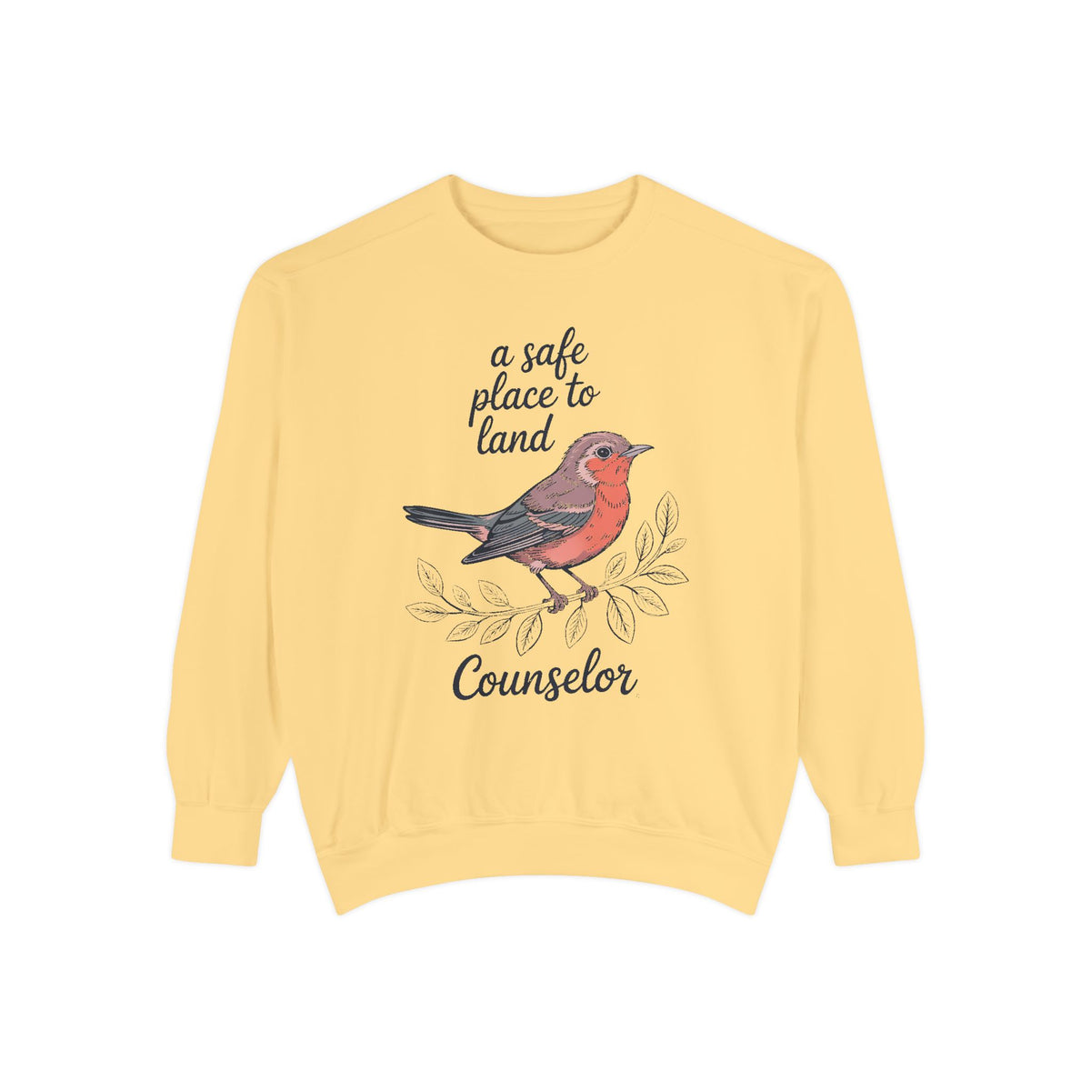 School Counselor Sweatshirt, A Safe Place To Land, Counselor Appreciation Gift, Teacher Appreciation Crewneck, Counselor Week Sweatshirt, G…