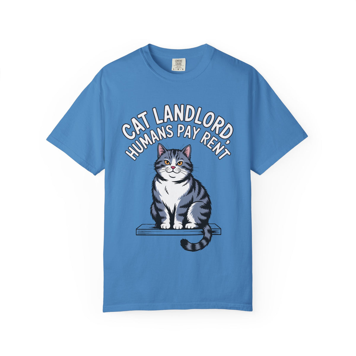 Cat Landlord Shirt, Funny Cat T-Shirt, Humans Pay Rent Tee, Cute Fat Cat Lover Gift, Sarcastic Cat Owner Shirt, Crazy Cat Person Gift