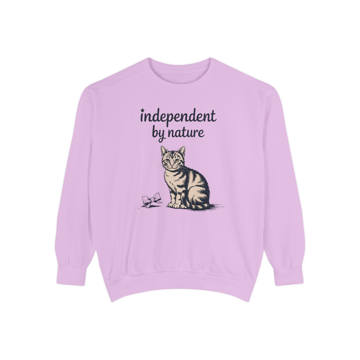 Cat Owner Sweatshirt, Independent By Nature Crewneck, Fourth Of July Cat Lover Gift, Funny Cat Mom Sweatshirt, Patriotic Cat Shirt, 4th Of…