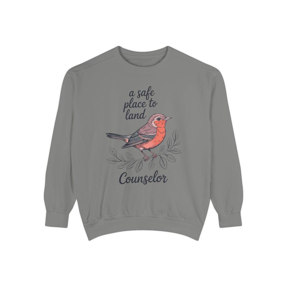School Counselor Sweatshirt, A Safe Place To Land, Counselor Appreciation Gift, Teacher Appreciation Crewneck, Counselor Week Sweatshirt, G…