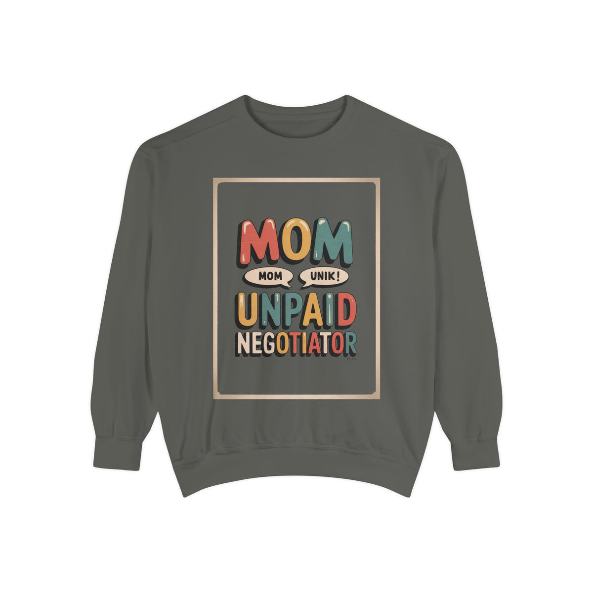 Mom Sweatshirt, Unpaid Negotiator Crewneck, Funny Mom Sarcasm Gift, Retro Mom Life Sweatshirt, Sarcastic Mom Gift, Mother's Day Tee
