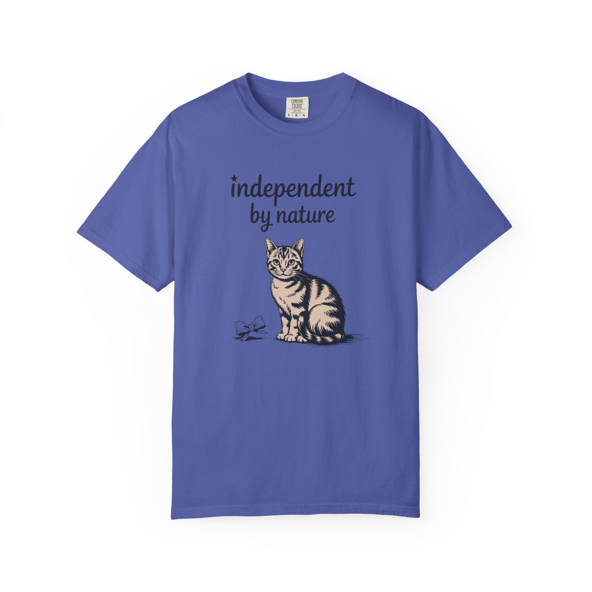 Cat Owner Shirt, Independent By Nature Tee, Fourth Of July Cat Lover Gift, Funny Patriotic Cat Shirt, 4th Of July Gift For Cat Mom Or Dad