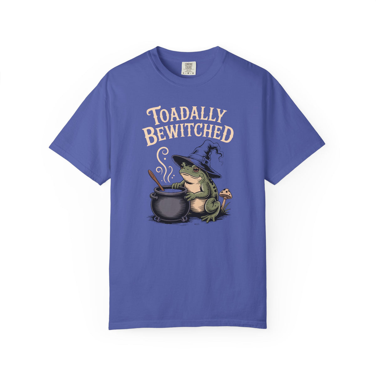 Toadally Bewitched Halloween Shirt, Cute Witch Toad T-Shirt, Vintage Storybook Frog Tee, Spooky Season Cottagecore Gift