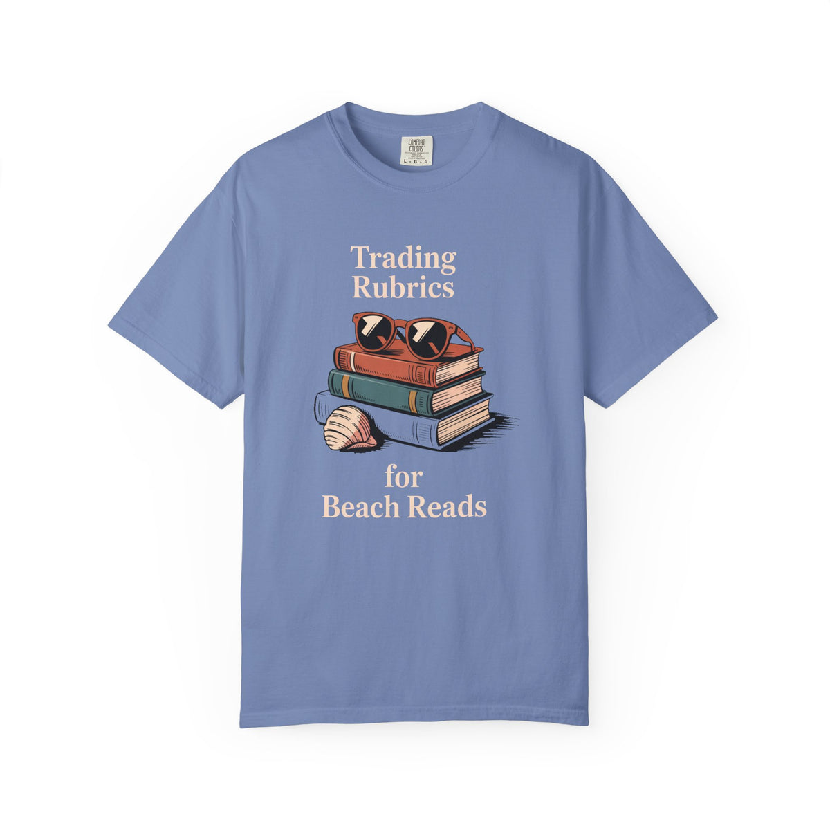 ELA Teacher Shirt, End of Year Teacher Gift, Trading Rubrics for Beach Reads Tee, English Teacher Appreciation Gift, Book Lover Shirt
