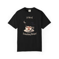 A Sip Of Something Wicked Crow Shirt, Vintage Halloween Tea Tee, Gothic Crow Pumpkin T-Shirt, Witchy Autumn Gift