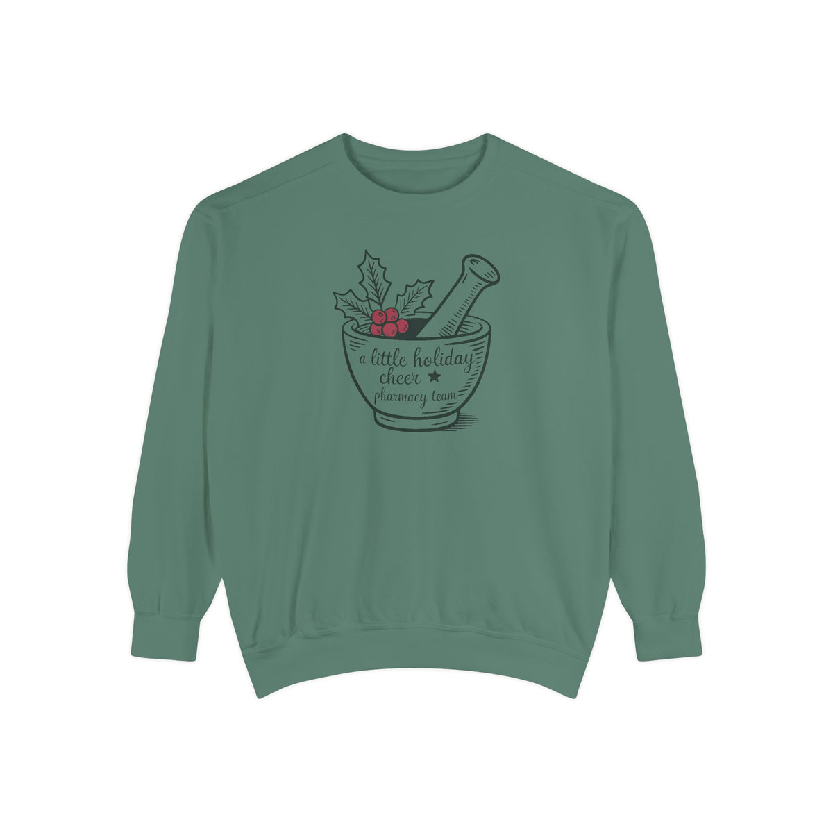 Pharmacy Team Sweatshirt, Christmas Gift For Pharmacist, A Little Holiday Cheer Crewneck, Pharmacy Christmas Crew Shirt, Pharm Tech Holiday…