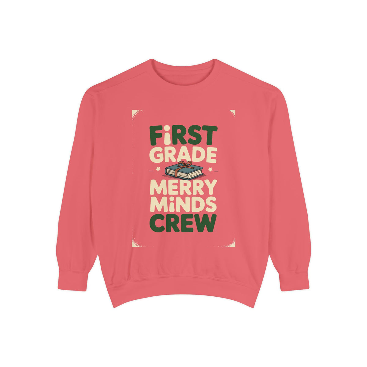 First Grade Teacher Sweatshirt, Merry Minds Crew Christmas Shirt, First Grade Crew Gift, Christmas Teacher Team Sweatshirt, 1st Grade Teach…