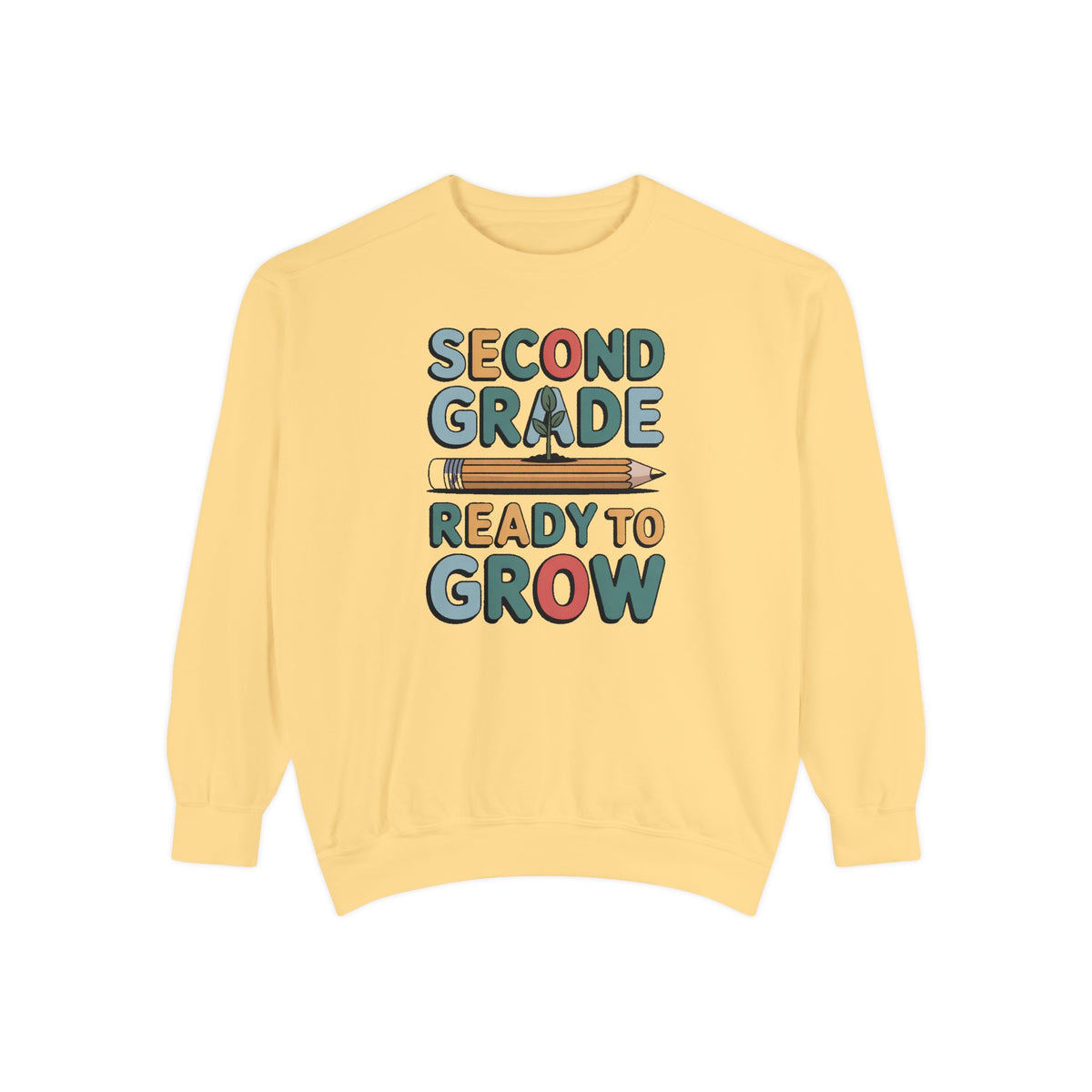 Second Grade Sweatshirt, Ready To Grow Back To School Shirt, Second Grader Gift, First Day Of School Crewneck, Cute Student Sweatshirt