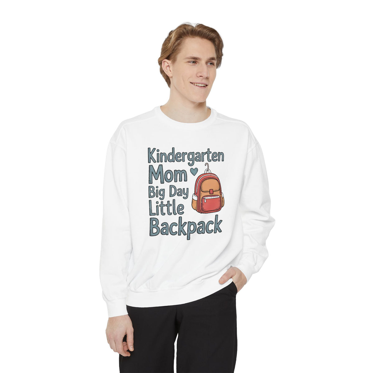 Kindergarten Mom Sweatshirt, Big Day Little Backpack Crewneck, Back To School Gift For Mom, First Day of Kindergarten Shirt, Mom Of Kinderg…