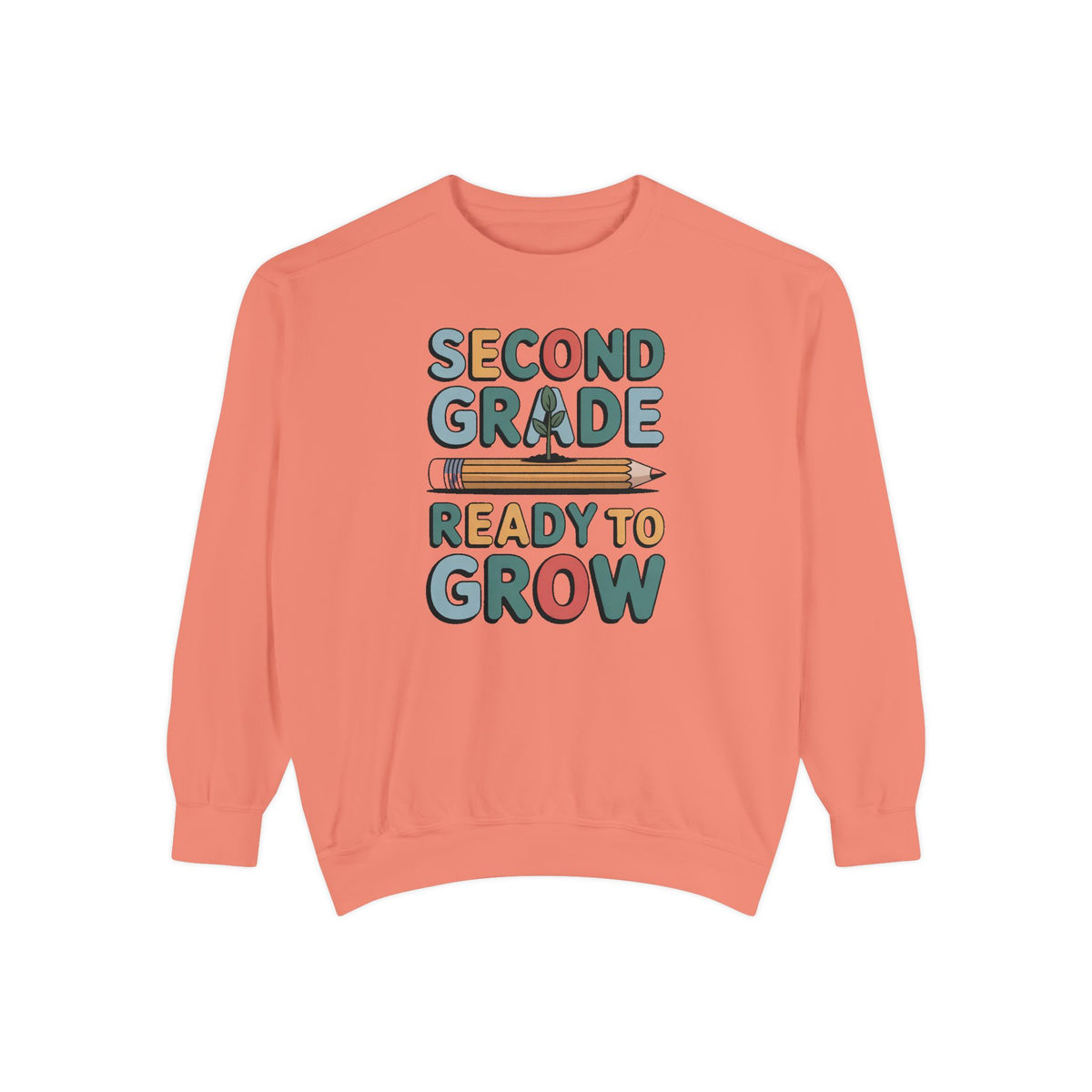 Second Grade Sweatshirt, Ready To Grow Back To School Shirt, Second Grader Gift, First Day Of School Crewneck, Cute Student Sweatshirt