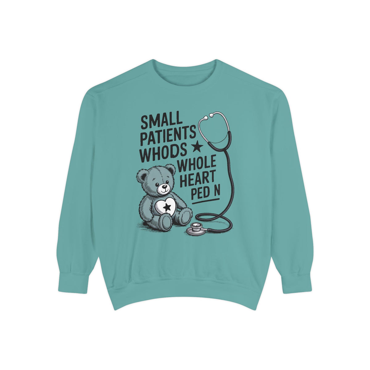 Peds RN Sweatshirt, Pediatric Nurse Gift, Small Patients Whole Heart Crewneck, Nurse Retirement Gift, Pediatric Nurse Appreciation Sweatshi…
