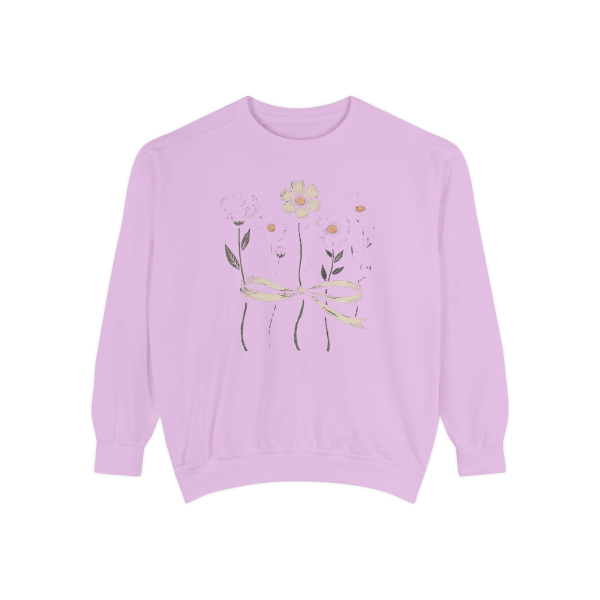 Flower Lover Sweatshirt, Fourth of July Gift, Patriotic Wildflower Crewneck, 4th of July Gift For Flower Lover, Americana Floral Sweatshirt