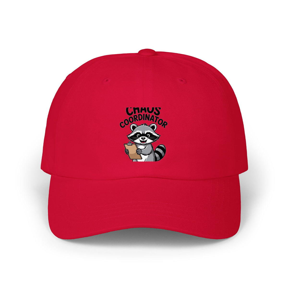 Raccoon Chaos Coordinator Dad Hat, Funny Raccoon Embroidered Cap, Chaos Coordinator Gift, Cute Raccoon Baseball Hat, Unisex Dad Cap