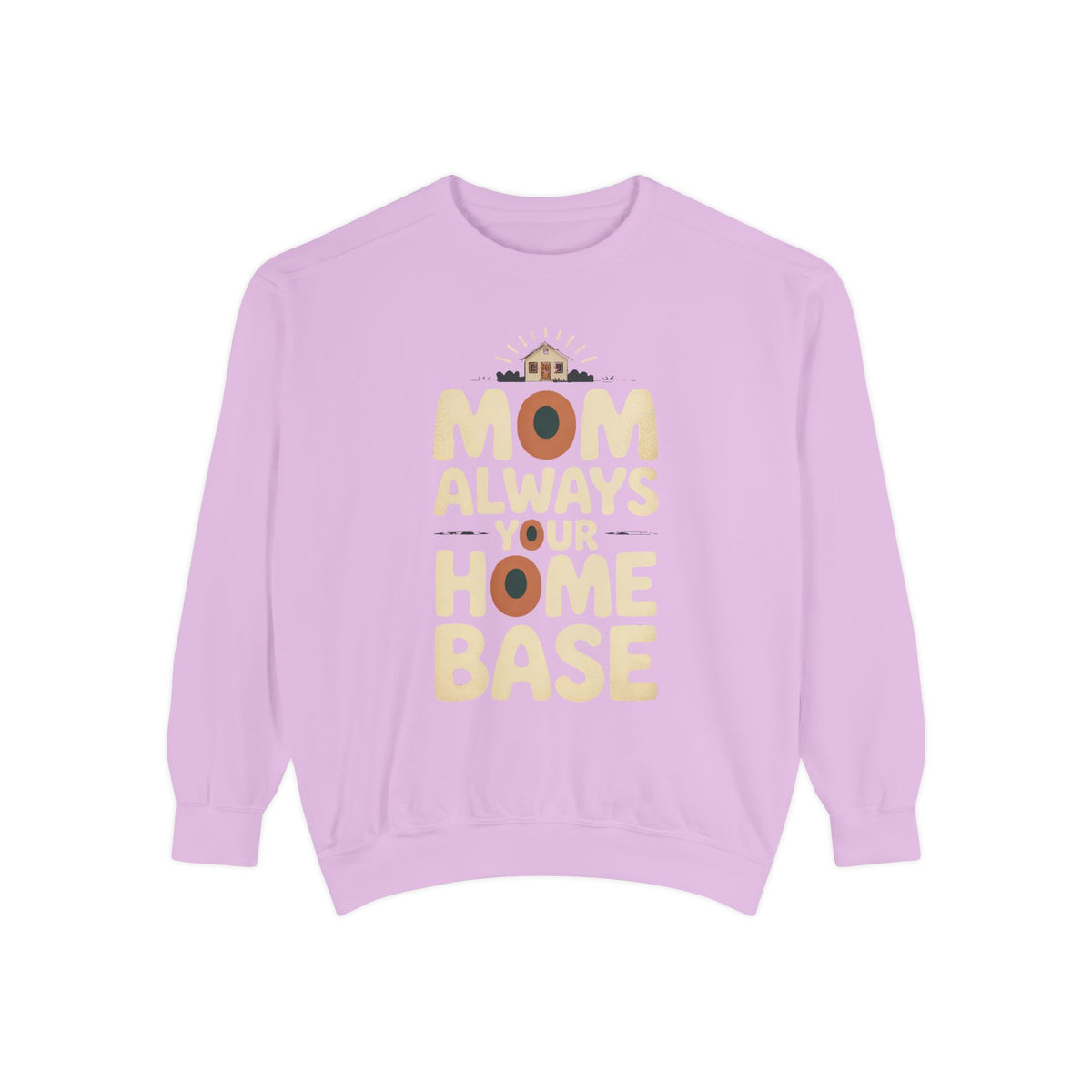 Mom Sweatshirt, Mother's Day Gift For Mom From Adult Child, Always Your Home Base Crewneck, Retro Mom Gift, Embroidered Mom Sweater