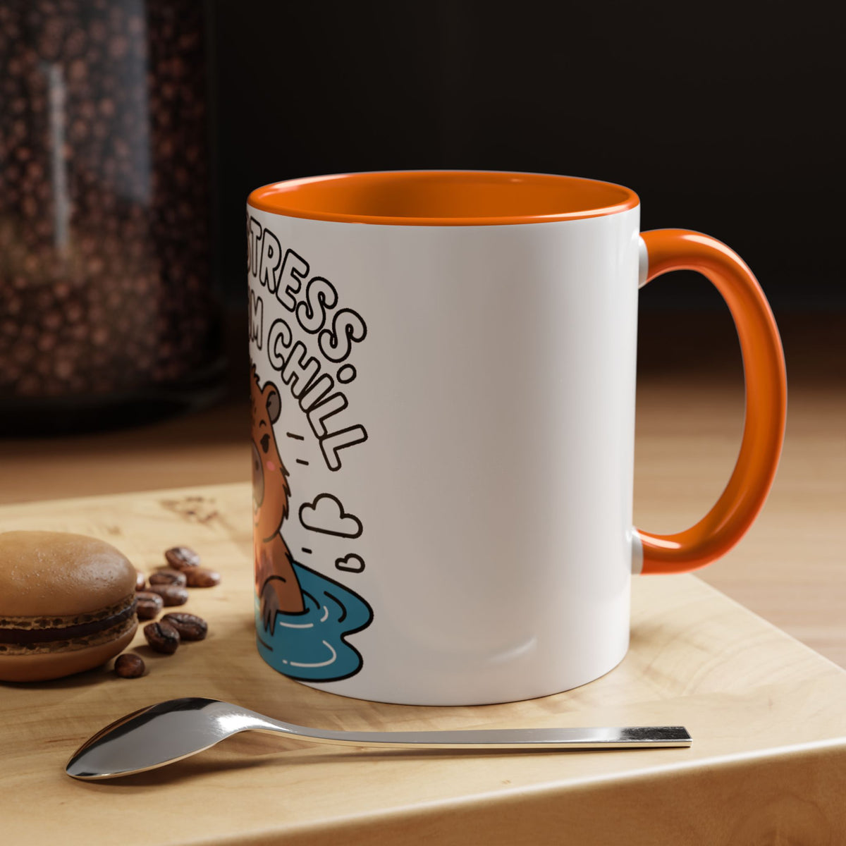Zero Stress Capybara Mug, Funny Chill Capybara Coffee Cup, Cute Hot Spring Animal Gift, Zero Stress Maximum Chill Mug