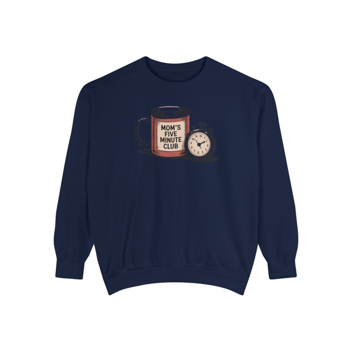 Mom's Five Minute Club Sweatshirt, Funny Coffee Lover Gift For Mom, Mothers Day Gift, Coffee Break Crewneck, Gift For Busy Mom, Mom Coffee…