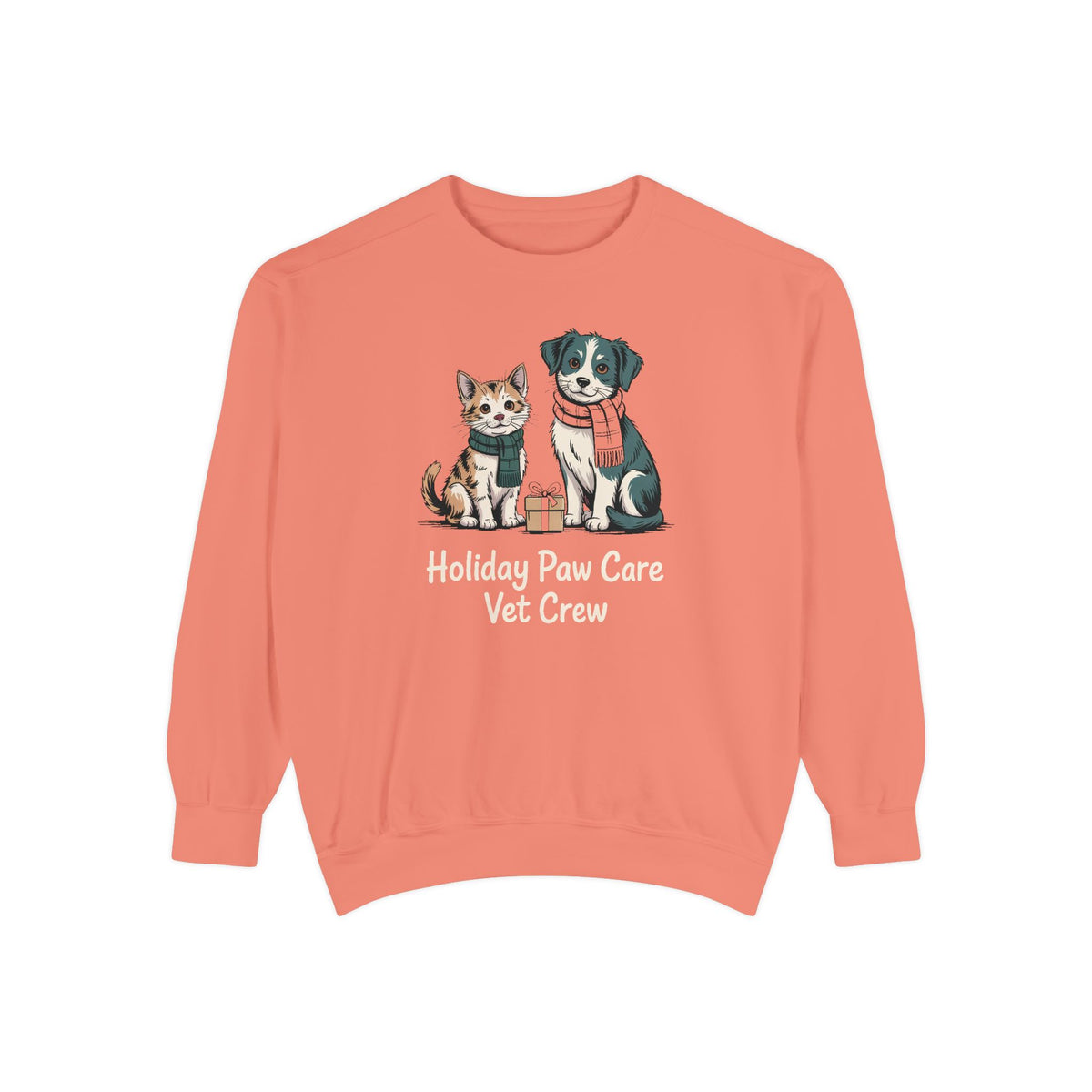Vet Crew Sweatshirt, Holiday Paw Care Christmas Gift For Veterinarian, Vet Tech Christmas Shirt, Veterinary Crew Holiday Sweatshirt, Vet Of…