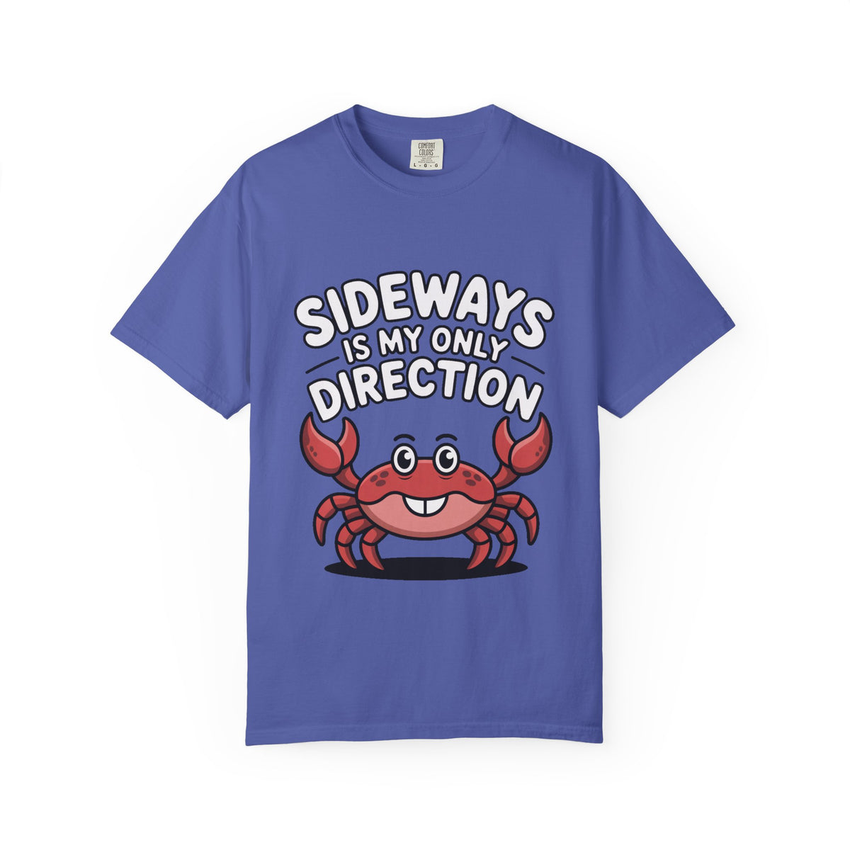Funny Crab Shirt, Sideways Is My Only Direction T-Shirt, Cute Beach Crab Tee, Funny Ocean Animal Gift