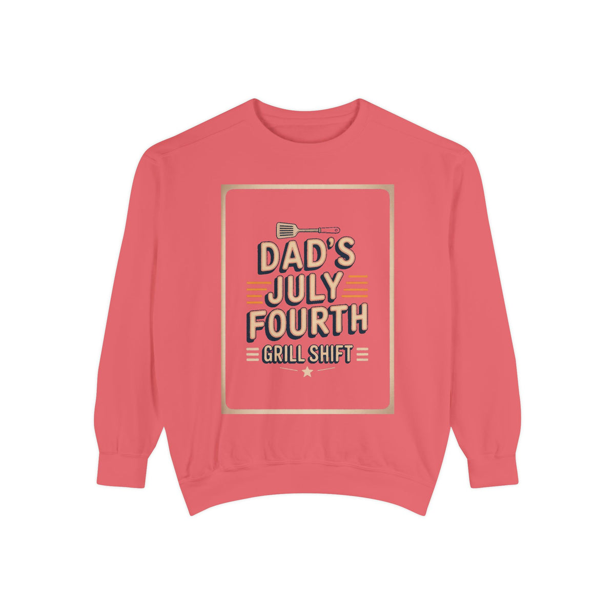 Dad BBQ Sweatshirt, Fourth Of July Grill Master Gift, Dad's Grill Shift Crewneck, Patriotic Dad Gift, Funny July 4th Sweatshirt For Dad