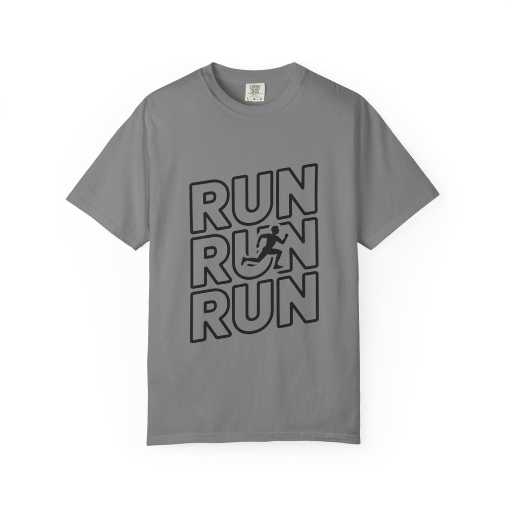 Run Run Run Typography T-Shirt