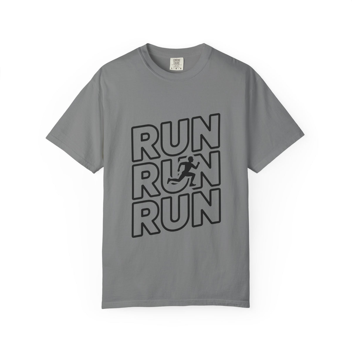 Run Run Run Typography T-Shirt