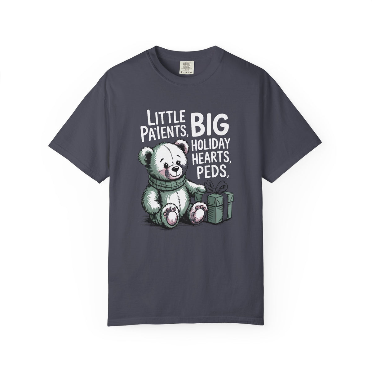 Pediatric Nurse Shirt, Peds Crew Christmas Gift, Little Patients Big Holiday Hearts Tee, Nurse Christmas Crew Shirt, PEDS Holiday Gift For…