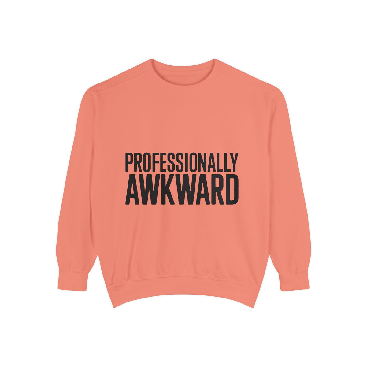 Professionally Awkward Sweatshirt, Funny Embroidered Crewneck, Sarcastic Office Gift, Introvert Humor Pullover, Coworker Gift