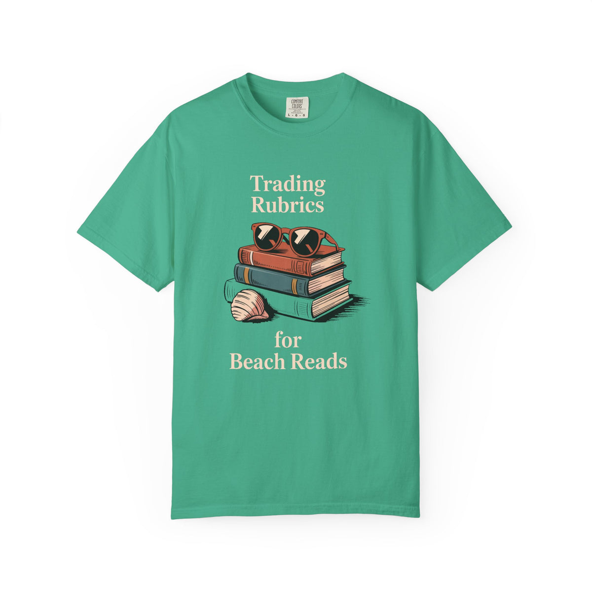 ELA Teacher Shirt, End of Year Teacher Gift, Trading Rubrics for Beach Reads Tee, English Teacher Appreciation Gift, Book Lover Shirt