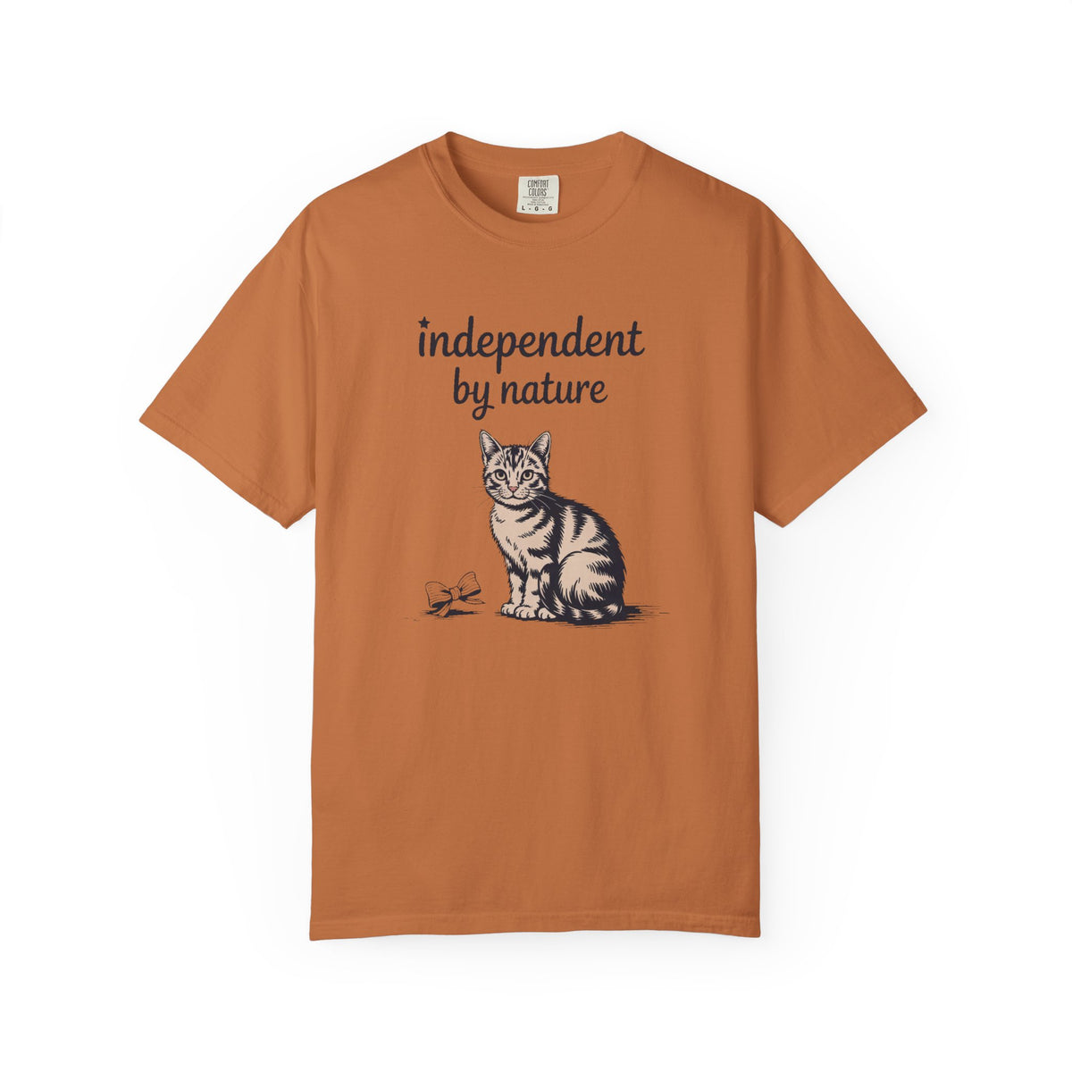 Cat Owner Shirt, Independent By Nature Tee, Fourth Of July Cat Lover Gift, Funny Patriotic Cat Shirt, 4th Of July Gift For Cat Mom Or Dad