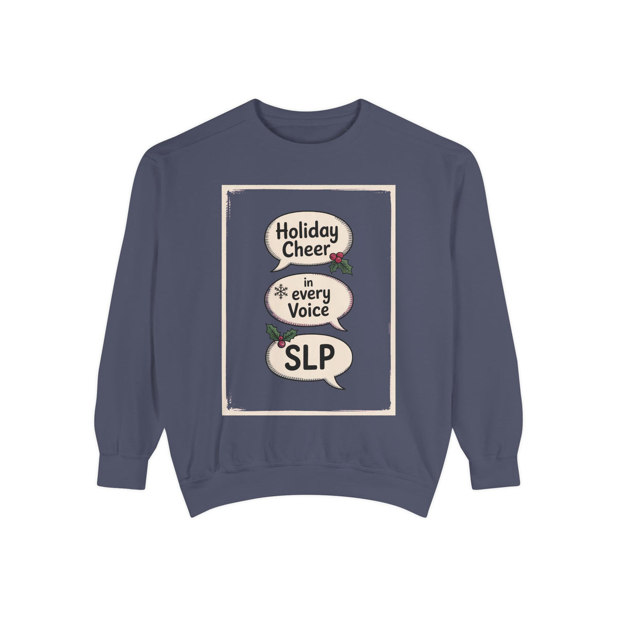 SLP Christmas Sweatshirt, Holiday Cheer In Every Voice, Speech Language Pathologist Gift, SLP Crew Christmas Shirt, Speech Therapist Holida…