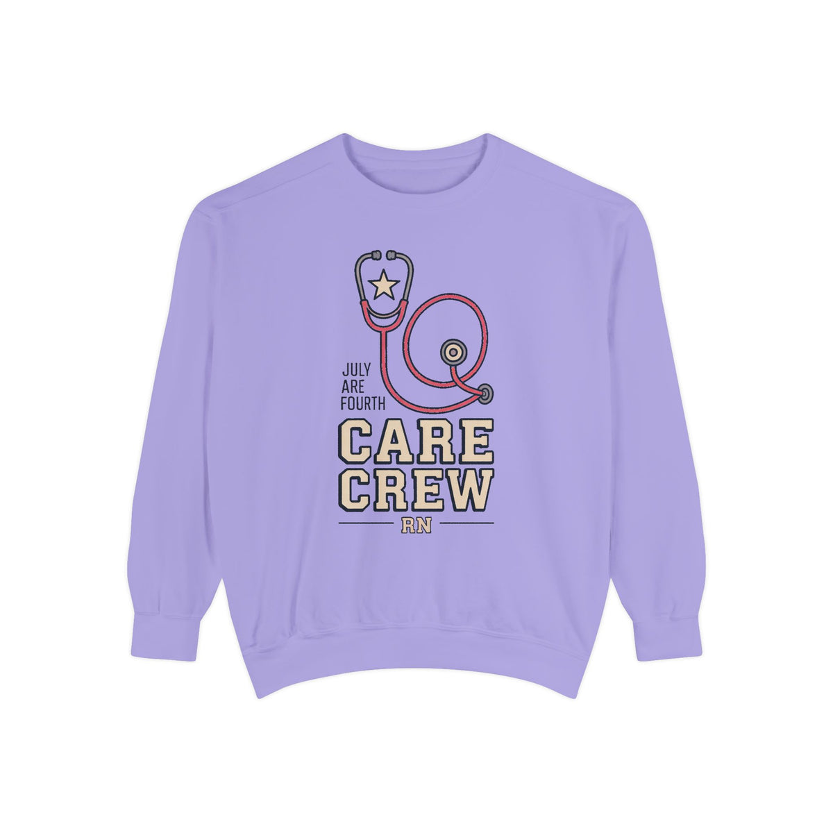 RN Sweatshirt, Fourth of July Nurse Gift, Care Crew Sweatshirt, Patriotic Nurse Shirt, July 4th Nursing Crew Tee, Nurse Appreciation Gift