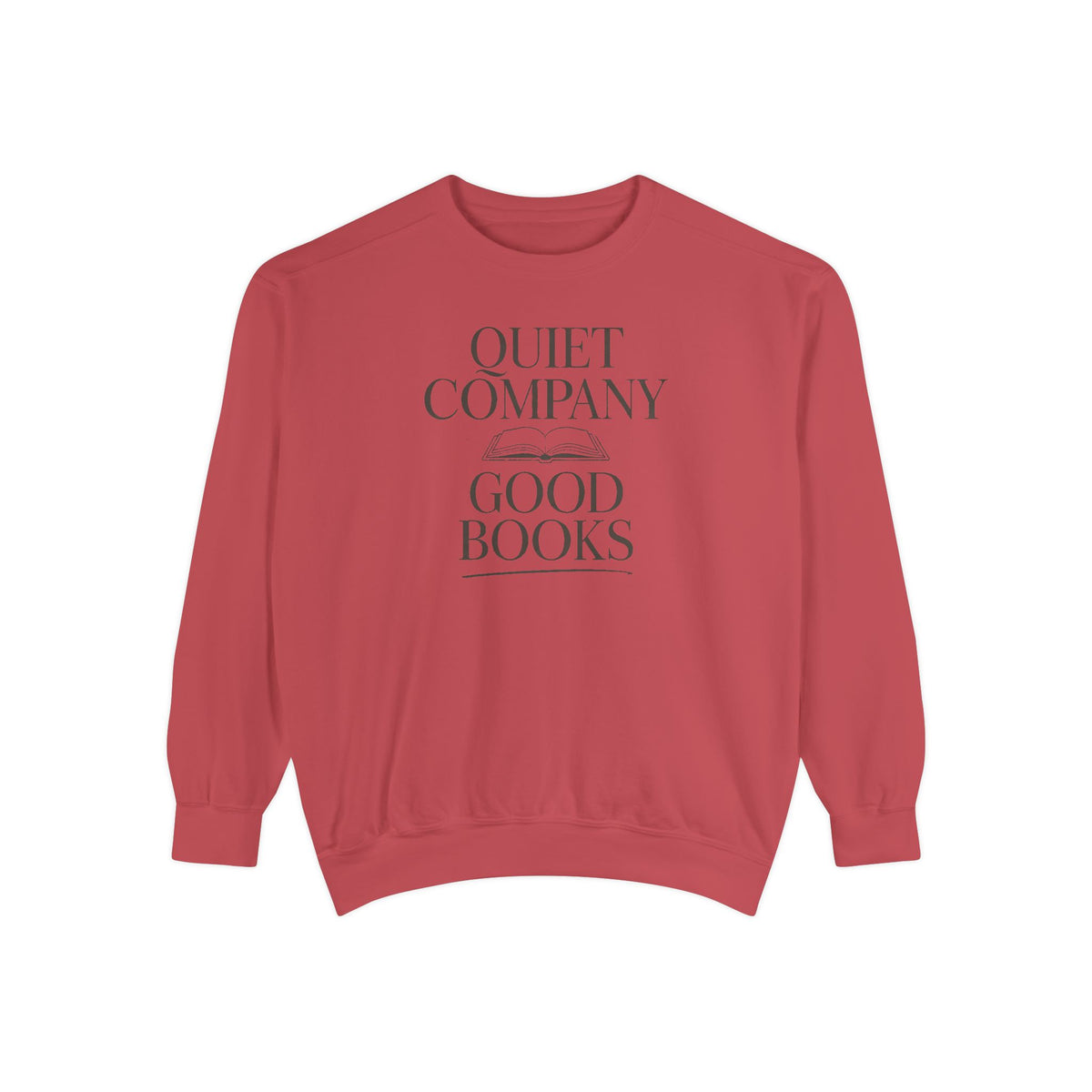 Introvert Reader Sweatshirt, Quiet Company Good Books Crewneck, Book Lover Gift, Reading Hobby Sweatshirt, Bookish Gift For Introverts