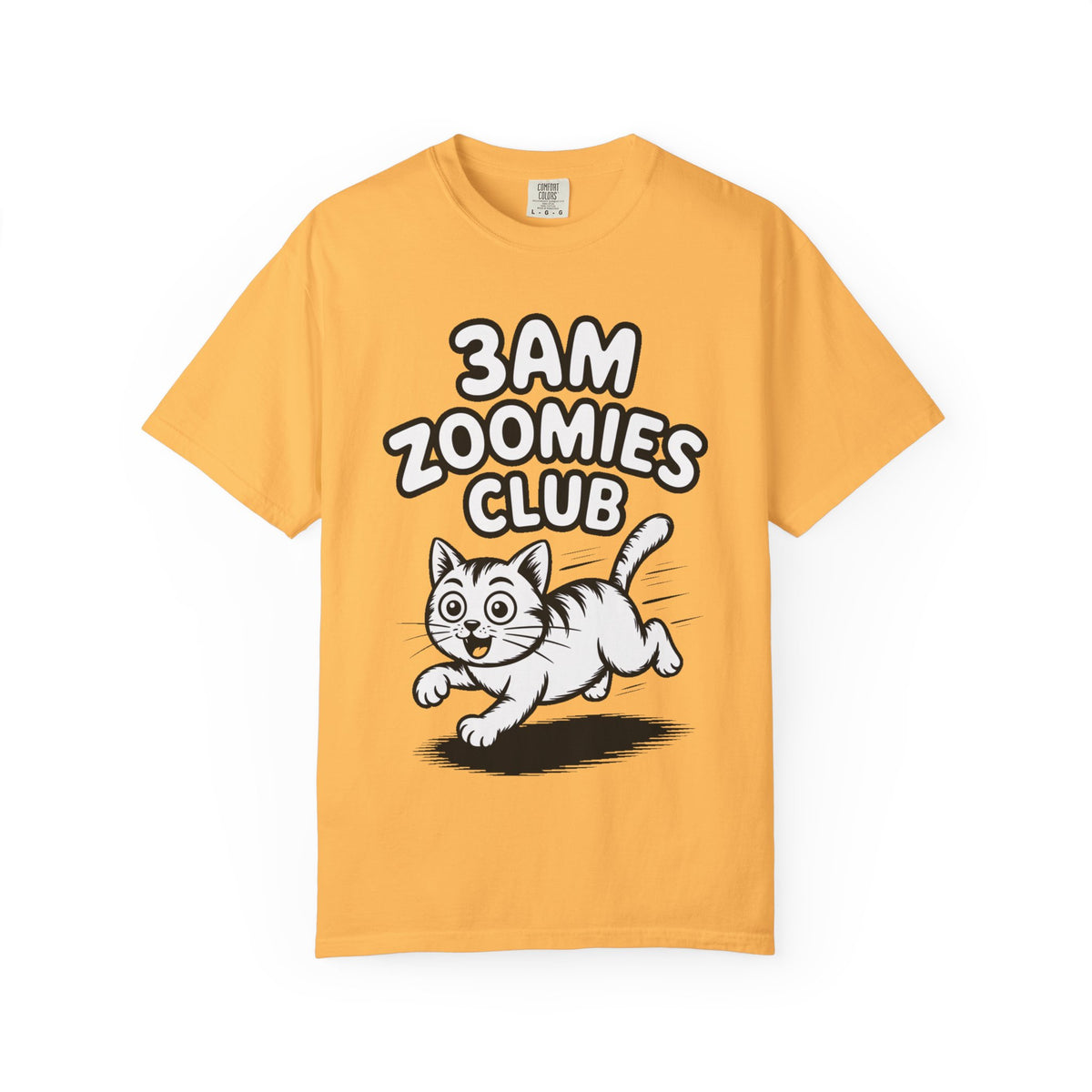 3AM Zoomies Club Shirt, Funny Cat T-Shirt, Crazy Cat Lady Gift, Cute Cartoon Cat Tee, Cat Owner Gift, Zoomies Cat Lover Shirt
