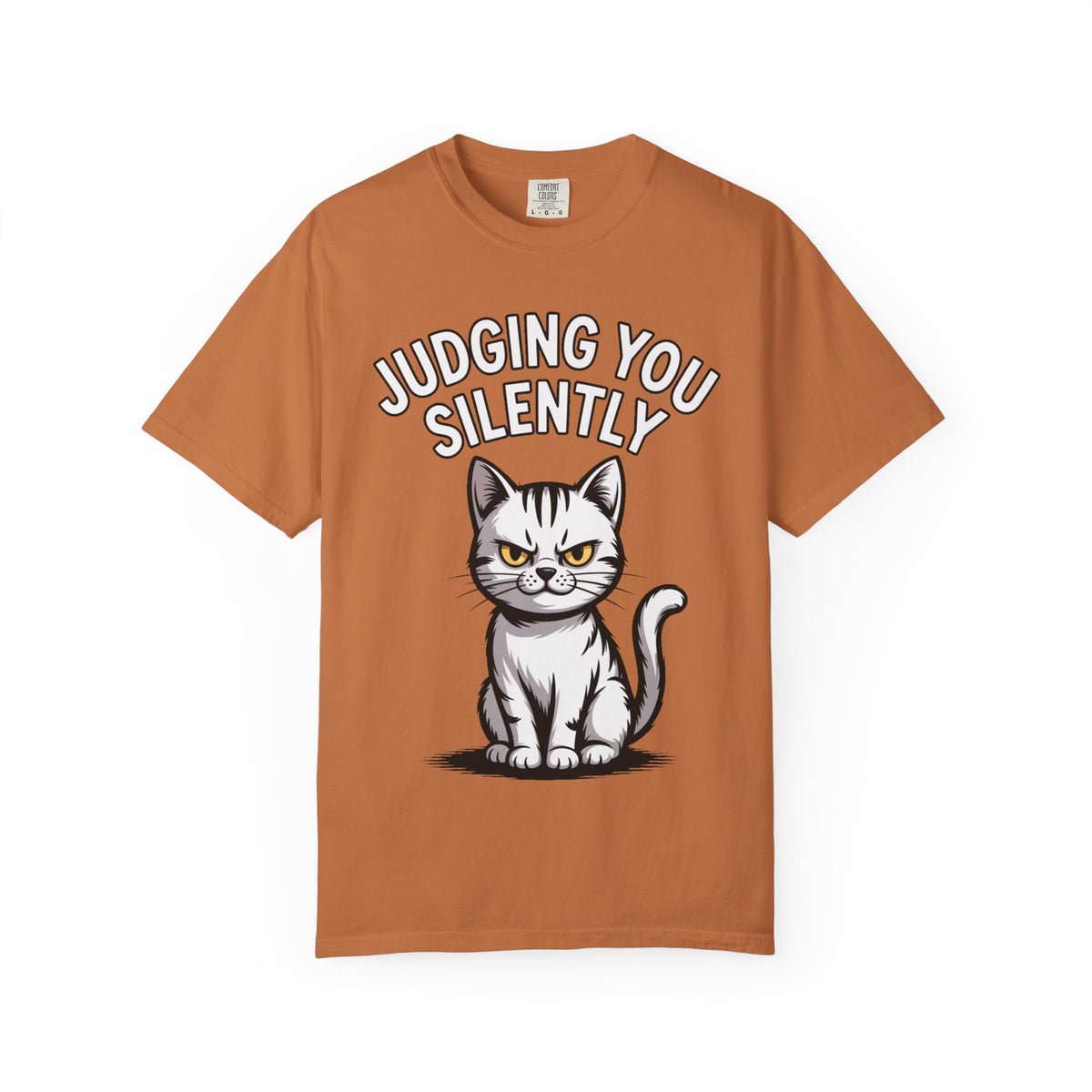 Judging You Silently Cat Shirt, Funny Sarcastic Cat T-Shirt, Cute Unimpressed Cat Lover Gift, Snarky Cat Graphic Tee