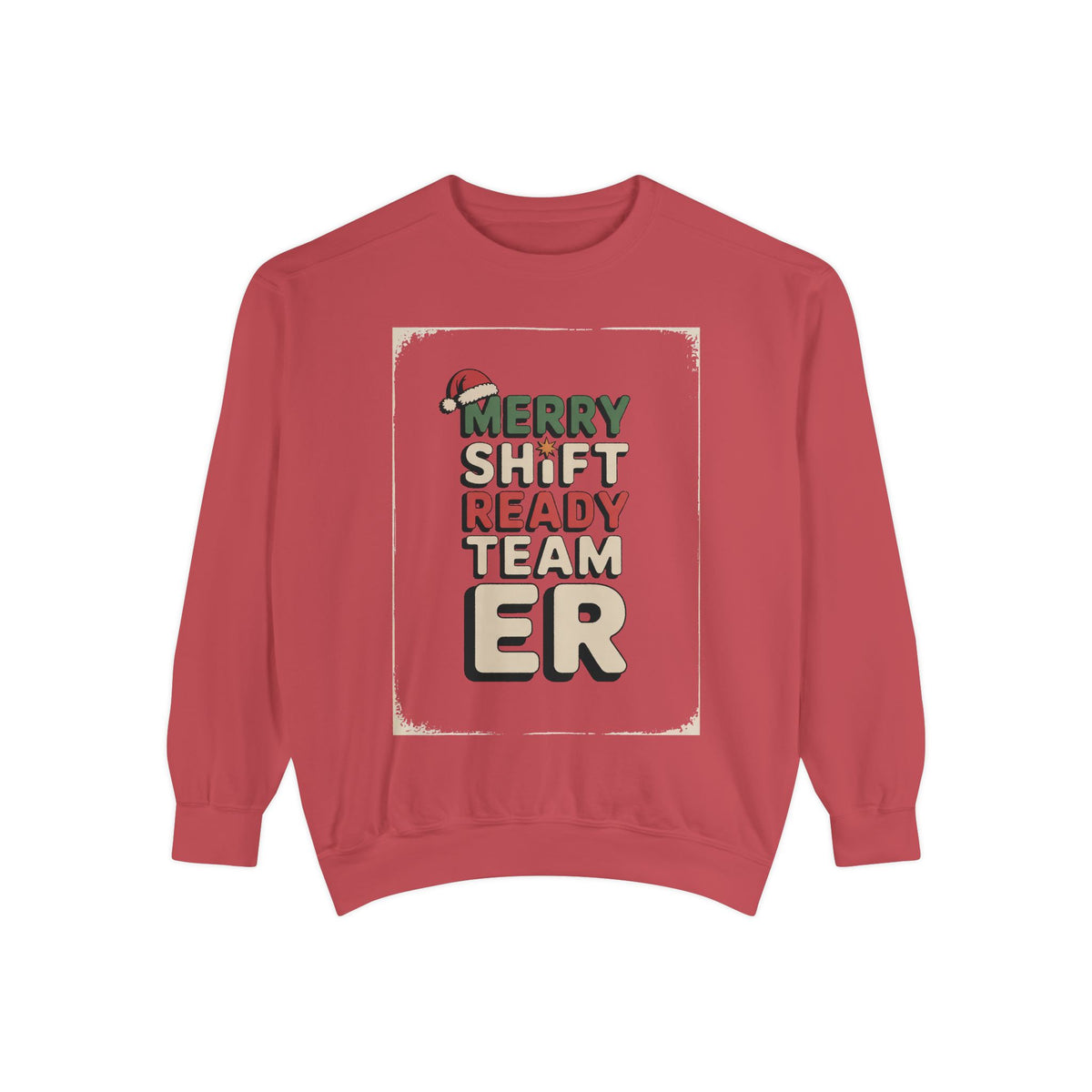 ER Nurse Sweatshirt, Merry Shift Ready Team, Christmas Gift For ER Nurse Crew, Emergency Room Nurse Crewneck, ER Team Holiday Shirt
