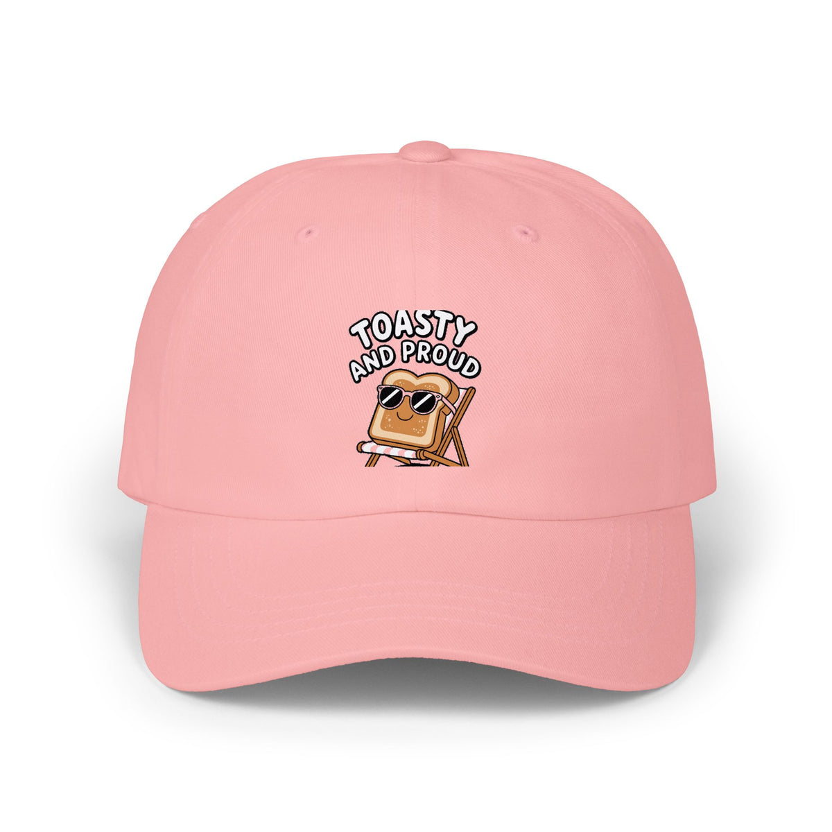 Toasty And Proud Dad Hat, Funny Toast Bread Embroidered Cap, Cute Sunglasses Toast Beach Chair Hat, Funny Food Lover Gift