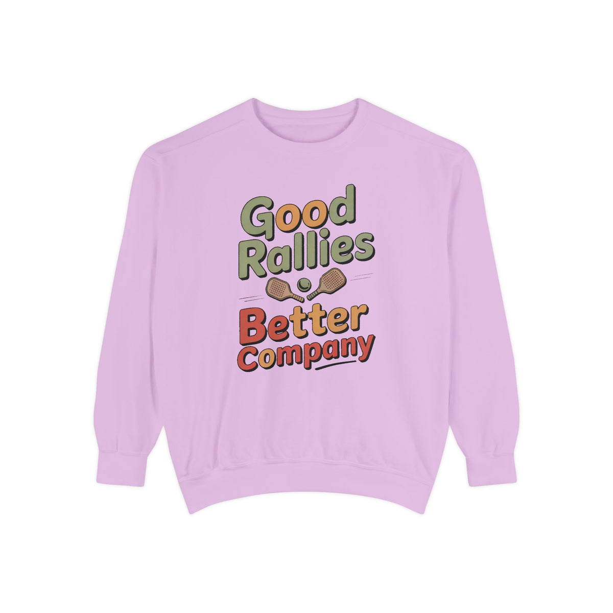 Pickleball Sweatshirt, Good Rallies Better Company, Pickleball Lover Gift, Hobby Gift For Pickleball Player, Retro Pickleball Crewneck, Pic…