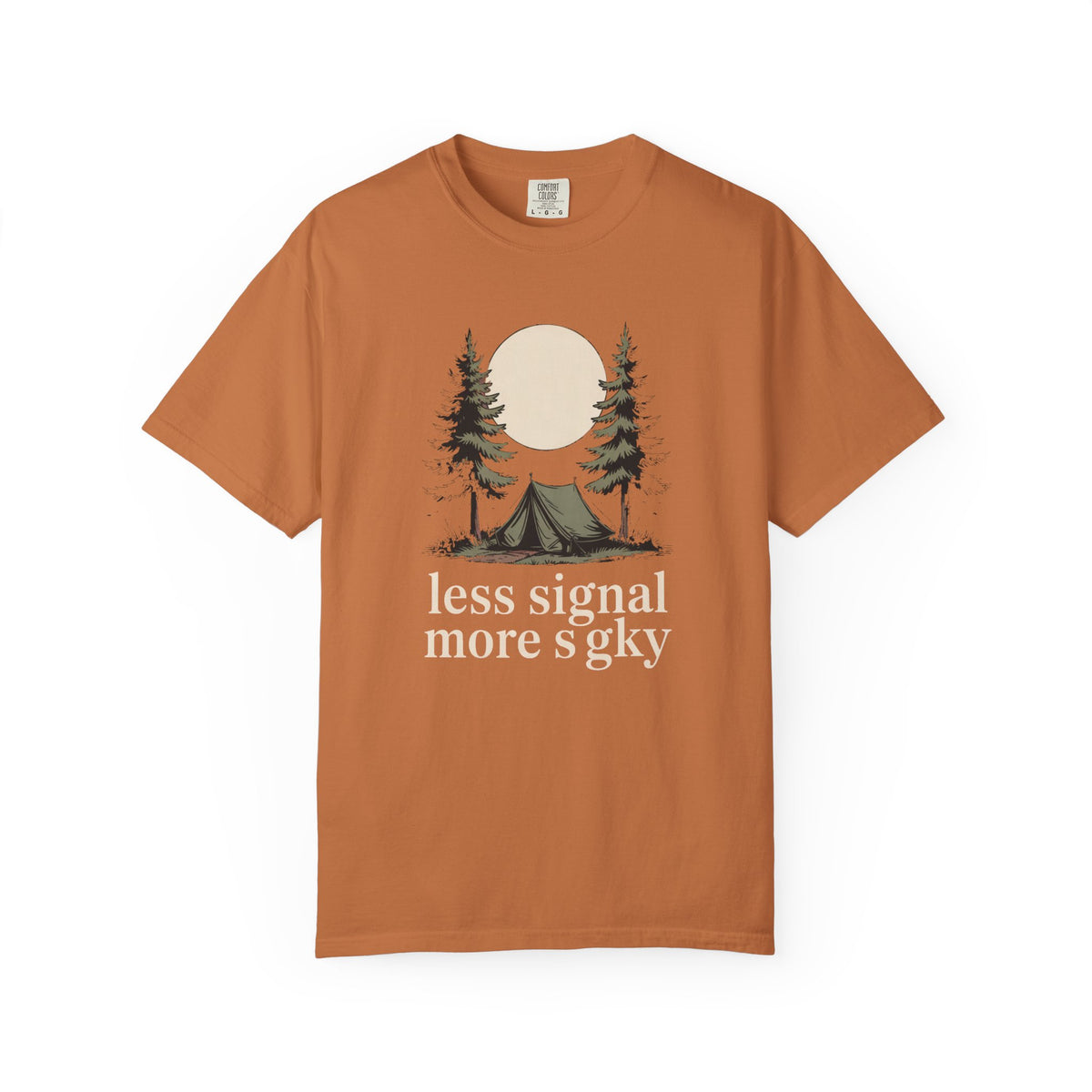 Camper Shirt, Less Signal More Sky Tee, Camping Gift, Hiking Hobby Shirt, Nature Lover Gift, Outdoor Adventure T-Shirt, Camper Gift For Him…